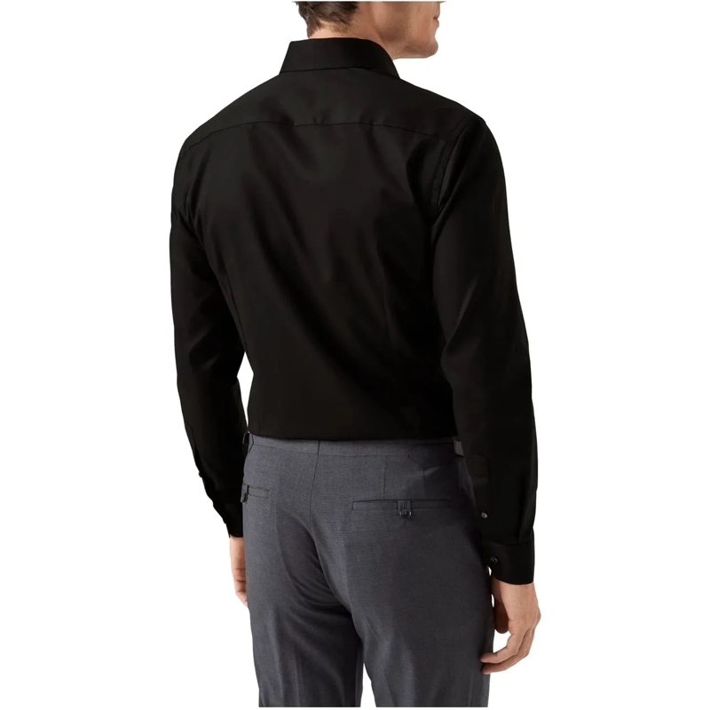 Eton Hemd Eton Solid Signature Twill Shirt Lange Mouw Overhe schwarz(Image 5)