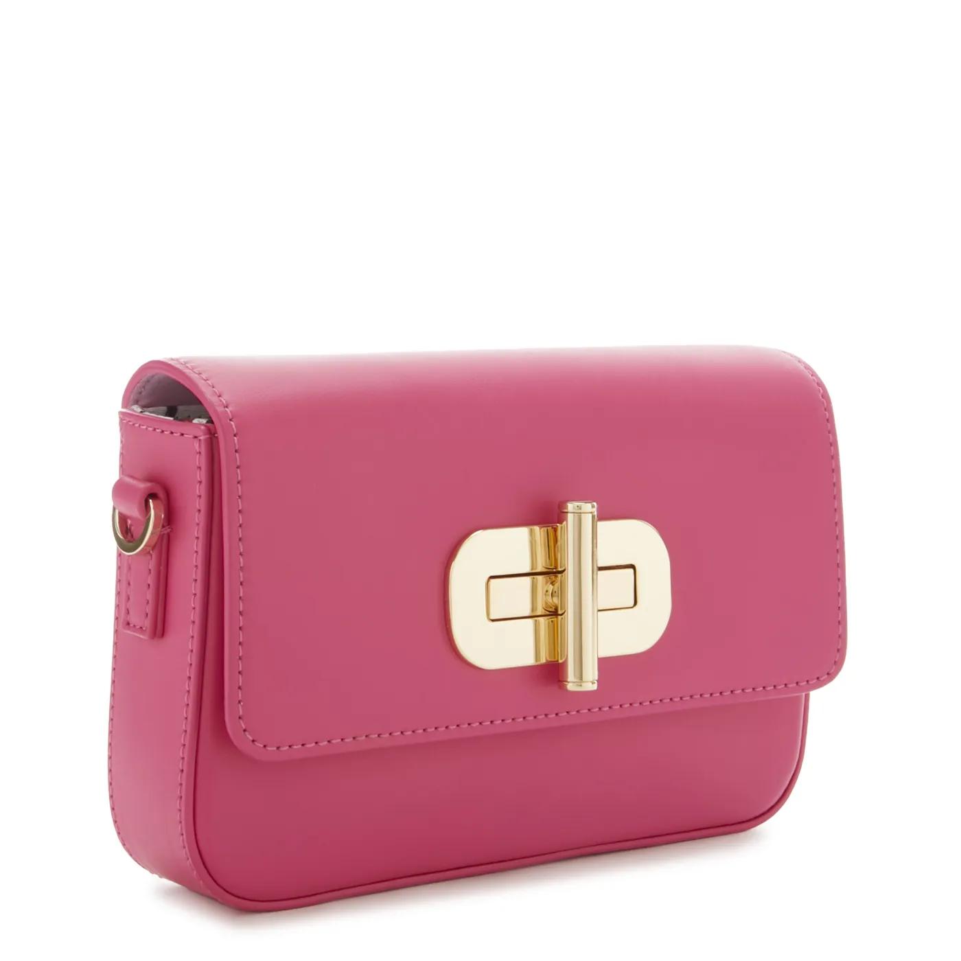 Tommy Hilfiger Crossbody bags Turnlock Leather Journee Tl in poeder roze