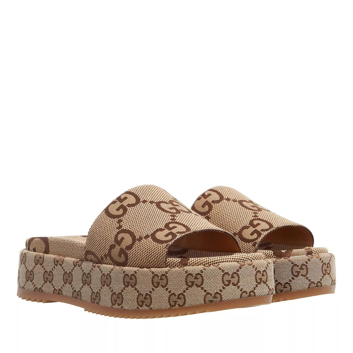 Gucci Platform Slide Sandal Beige Slide