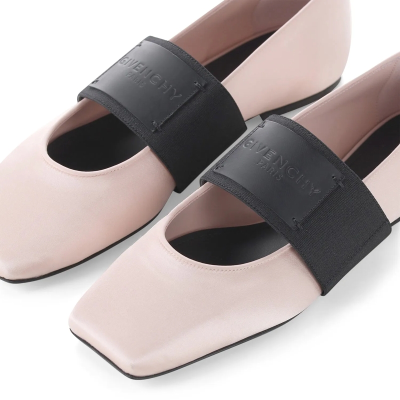 Givenchy Schnürschuhe Ballerinas aus Satin pink(Image 4)