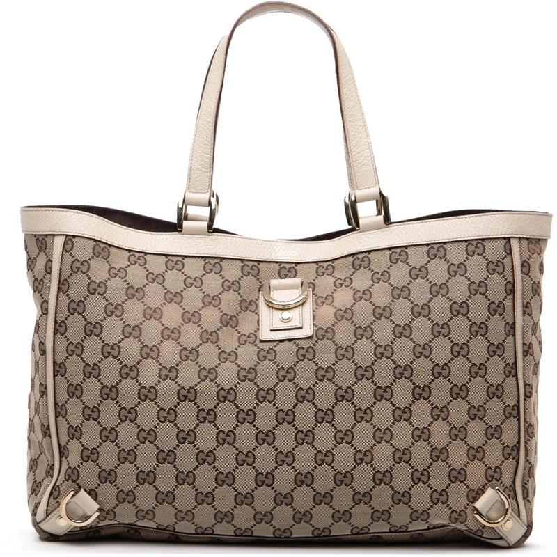 Gucci Shopper GG Canvas Abbey D Ring Tote braun