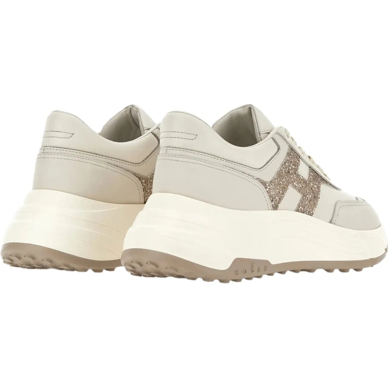 Hogan Low-Top-Sneaker Flat Shoes Yogurt weiß(Image 3)