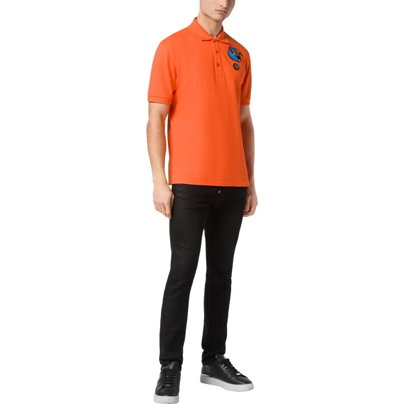 Philipp Plein Top Poloshirt Duck orange(Image 4)
