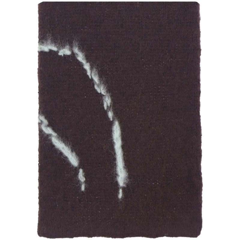 Dries Van Noten Écharpe en laine Scarfs Dark Brown braun