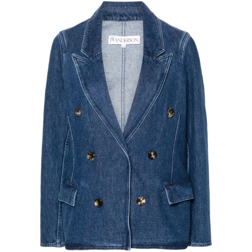 J.W.Anderson Double-Breasted Denim Blazer Blue Jeansjassen