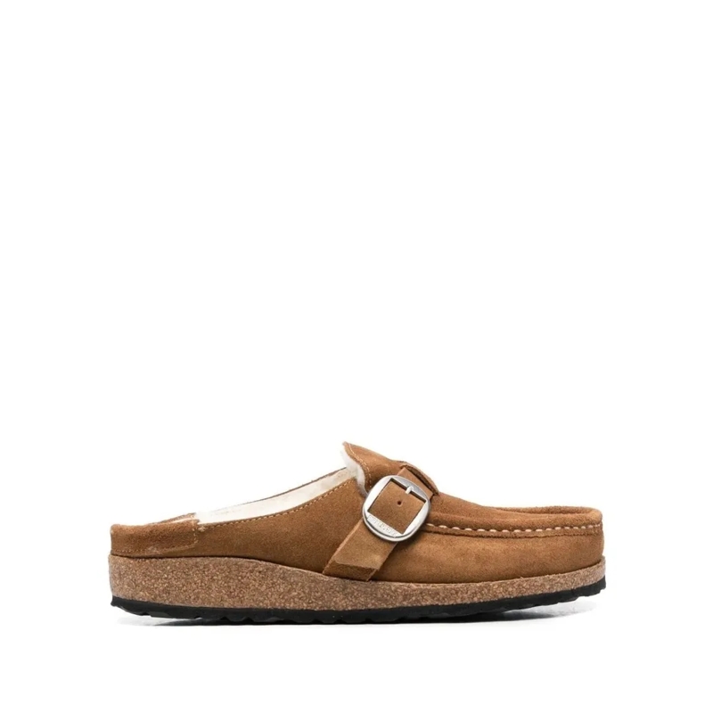 Birkenstock Mules Slip-On Mule With Suede Upper And Shearling Lining Brown