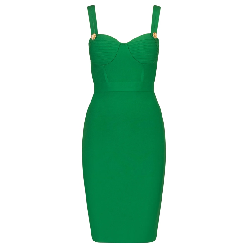 Kraimod Midikleid Bandagekleid grün