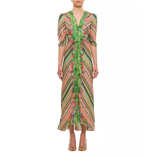 Saloni Mitsu-B Midi Dress Multicolor 