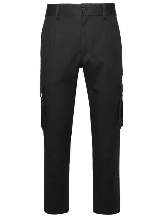 Dolce&Gabbana - Cargo Pants In Black Cotton - Größe 52 - black