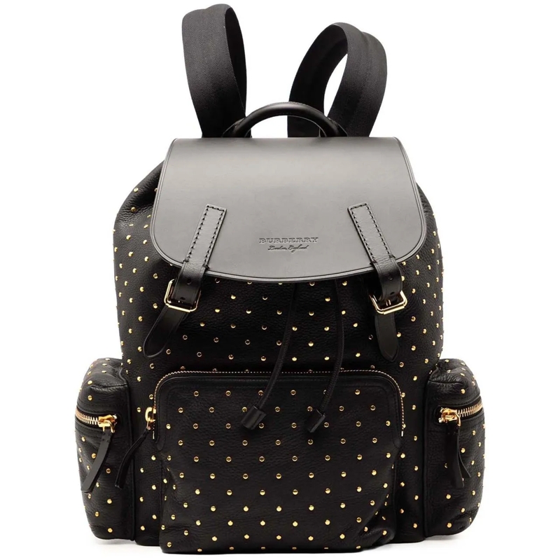 Burberry Rucksack Leather Studded Rucksack Backpack schwarz