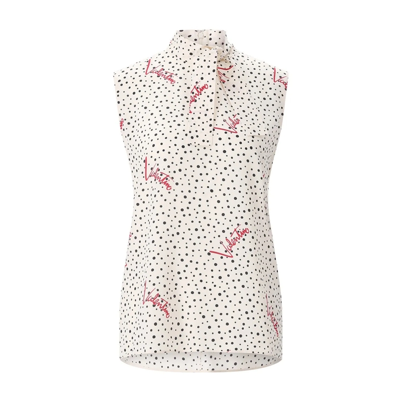 Valentino Garavani Bluse Bluse aus Seide weiß