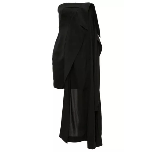 J.W.Anderson Deconstructed Strapless Minidress Black 