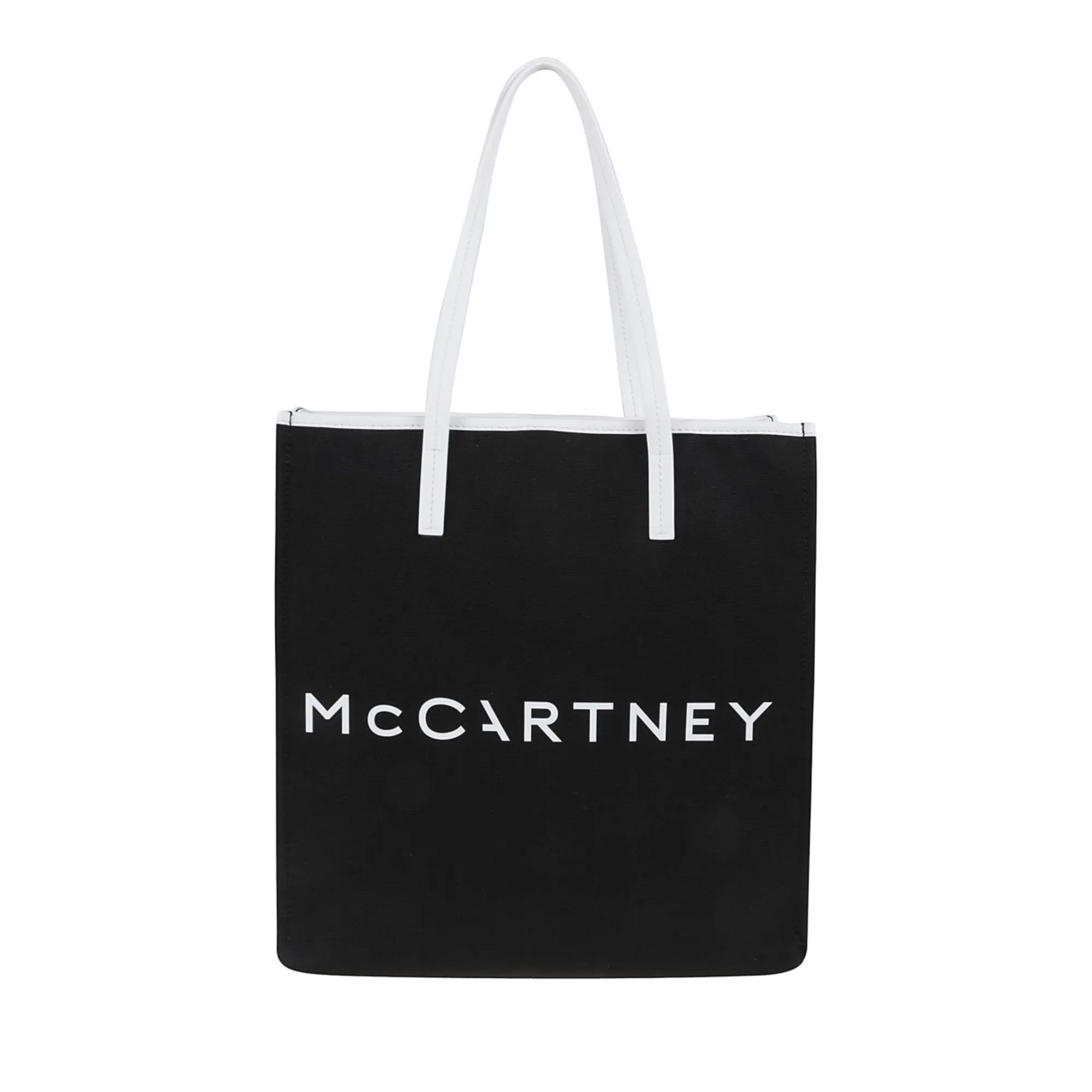 Stella Mccartney Shoppers & Totes Black Eco Canvas Tote Bag in zwart