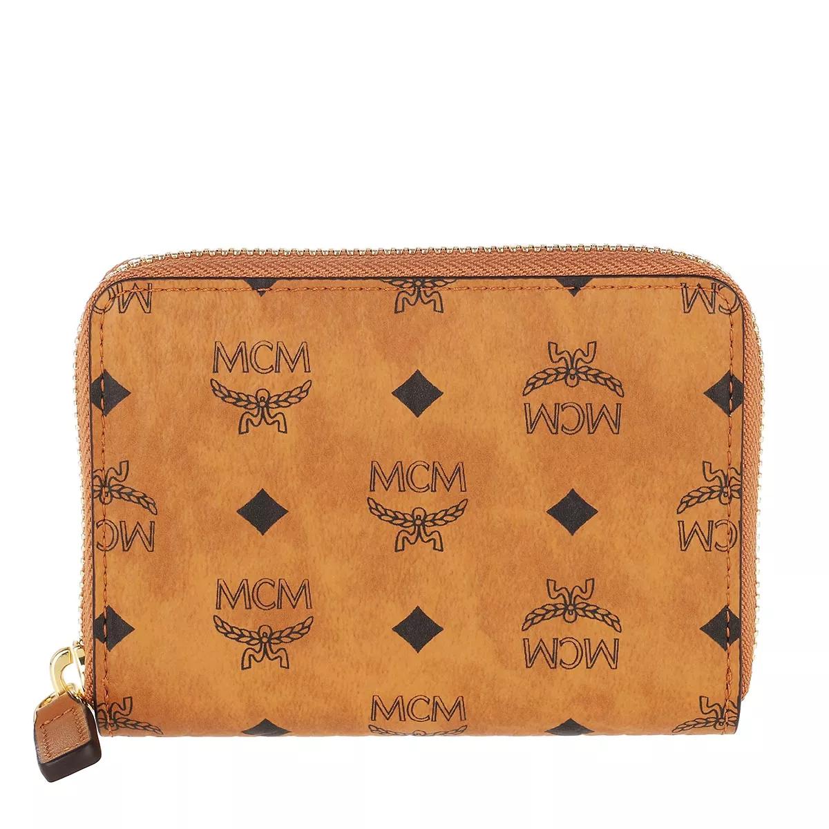 MCM Veritas Flap Wallet/Two-Fold Small Black 