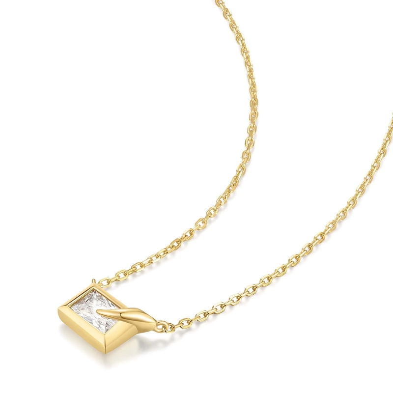 Ania Haie Mittellange Halskette 925er Sterlingsilber Sparkling Bezel gold(Image 2)