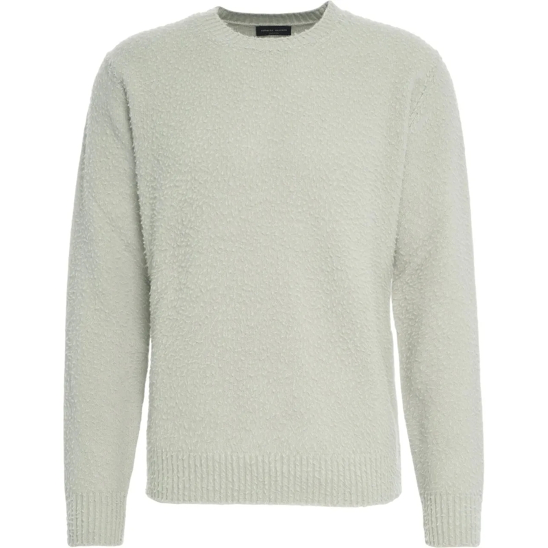 Roberto Collina  Structured knit sweater grau