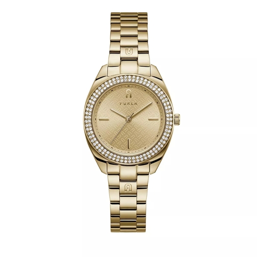 Furla Logos Ladies Gold Quartz Watch