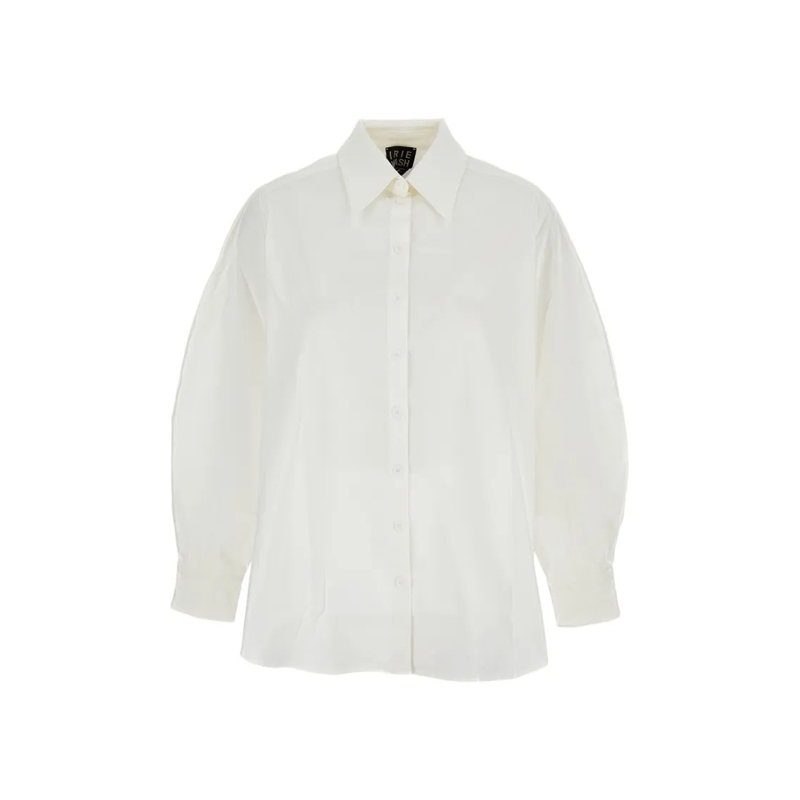 Irie' Chemise Crisp White Shirt With Structured Collar And Butto White
