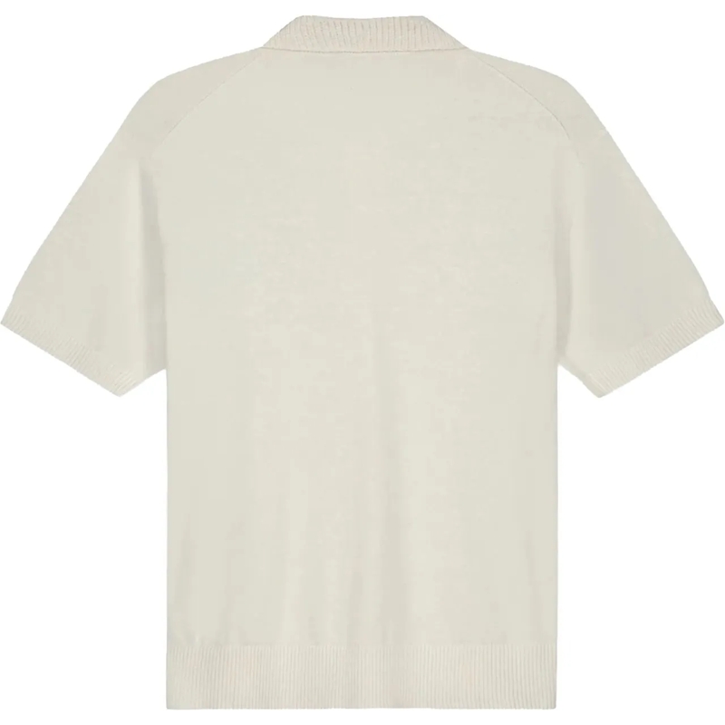ØLÅF Poloshirt Olaf Linen Knitted Ss Polo Polos Off White M250702 weiß(Image 2)