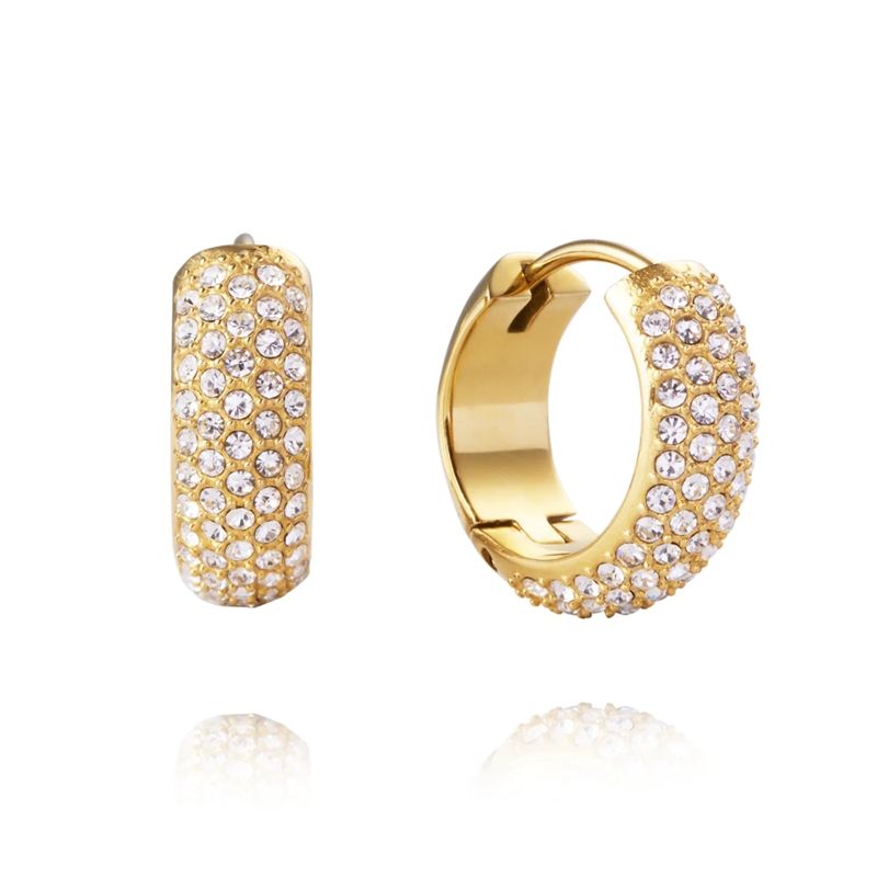 Mockberg Creolen Amour Hoops Medium Ohrringe Gold