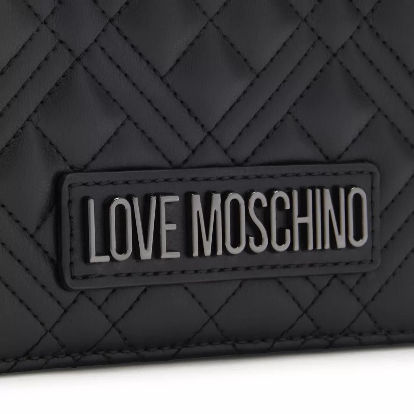 Love Moschino Crossbody bags Quilted Bag Schwarze Schultertasche in zwart