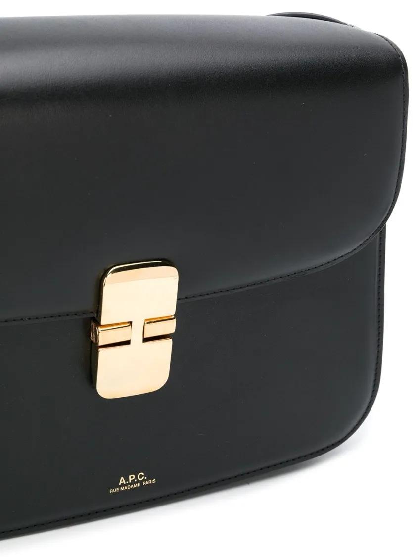 Thumbnail - A.P.C. Hobo Bags - Leather Cross Body Bag - Gr. unisize - in Schwarz - für Damen