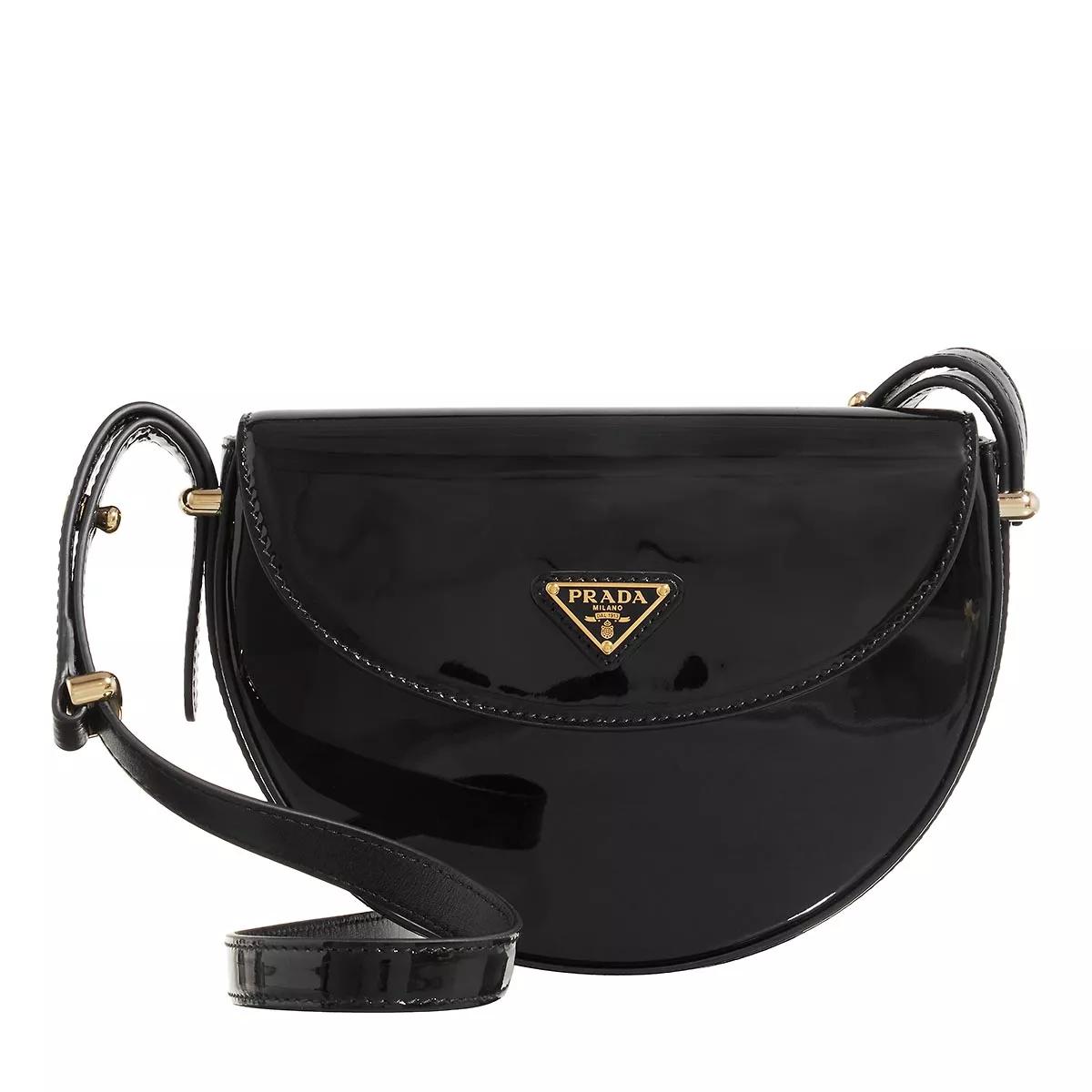 Prada Crossbody Bags - Patent Leather Mini Bag - Gr. unisize - in Schwarz - für Damen