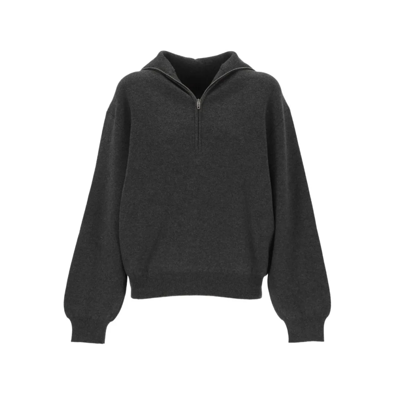 Balenciaga Übergangsjacke Back-To-Front High Neck Pullover Black