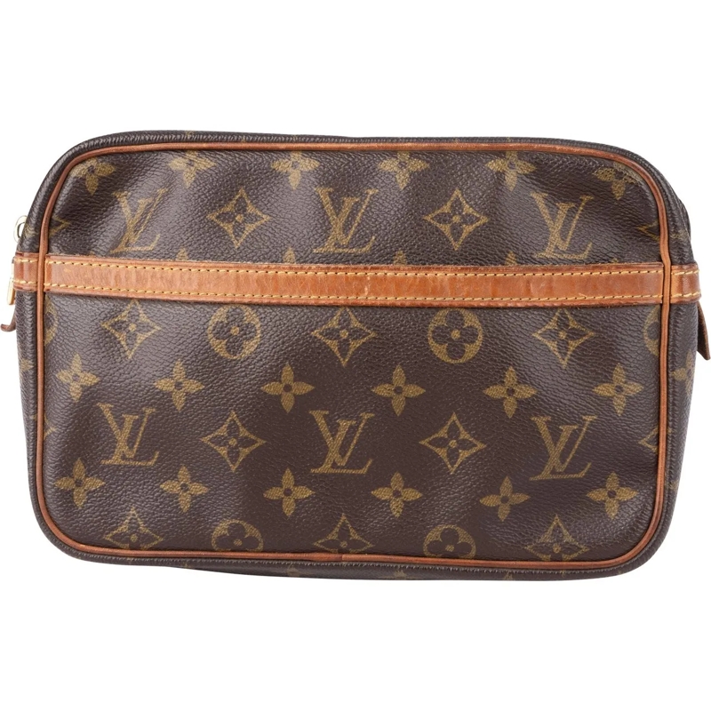Louis Vuitton Schultertasche Louis Vuitton Canvas Monogram Compiegne 23 Clutch mehrfarbig