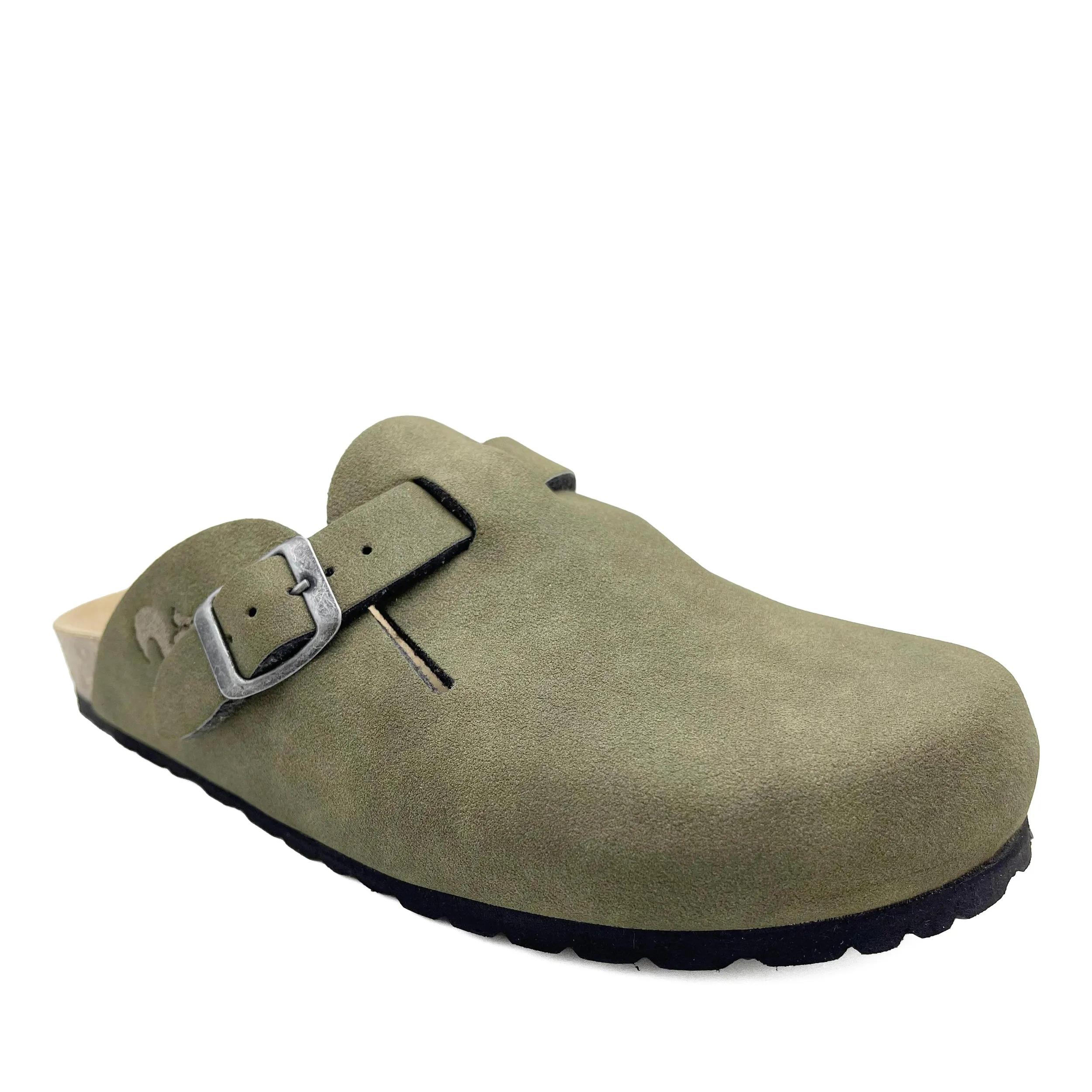 thies Sneakers - thies 1856 ® Eco Bio Clog vegan khaki (W/M/X) - Gr. 48 - in Grün - für Damen