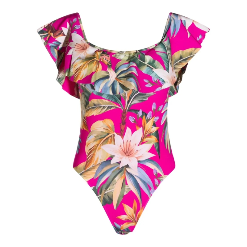 Farm Rio  Vibrant Sea-Inspired Swimsuit With Playful Motifs Pink