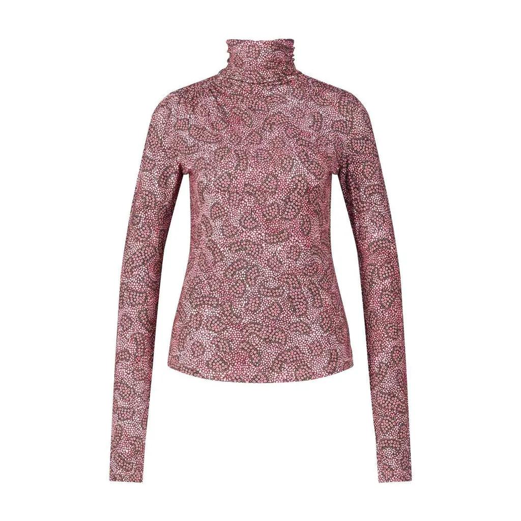 Isabel Marant - Langarmshirt Lou mit Muster - Größe 40 - pink