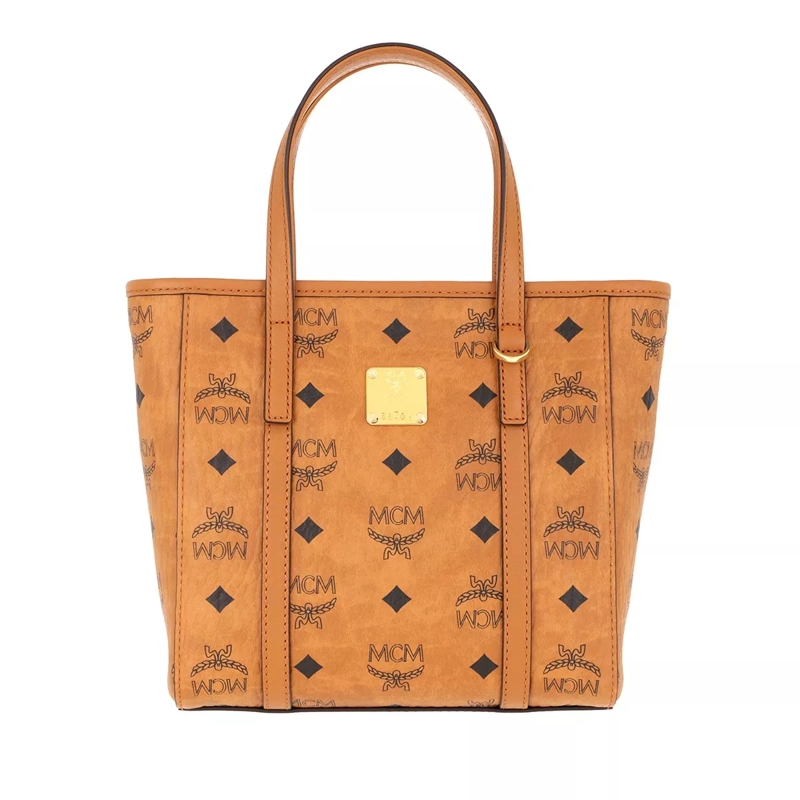 MCM Tote Toni Vi Shopper Mni Co, One Size Cognac
