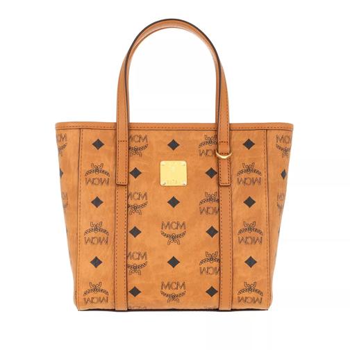 MCM M-Veritas Shopper Mini Cognac Rymlig shoppingväska
