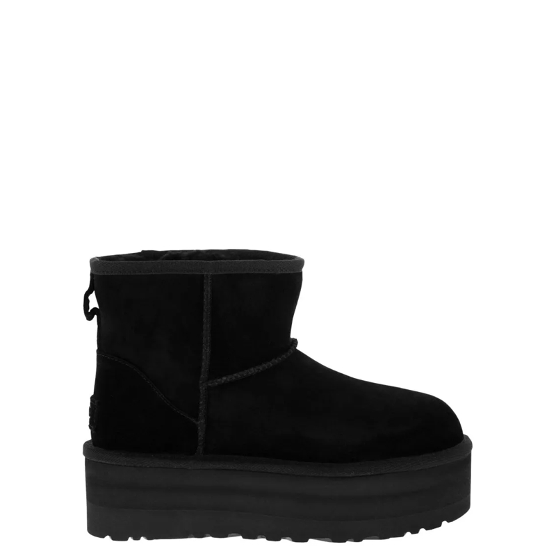 UGG Bottes Classic Mini Platform - Ankle Boot With Platform Black