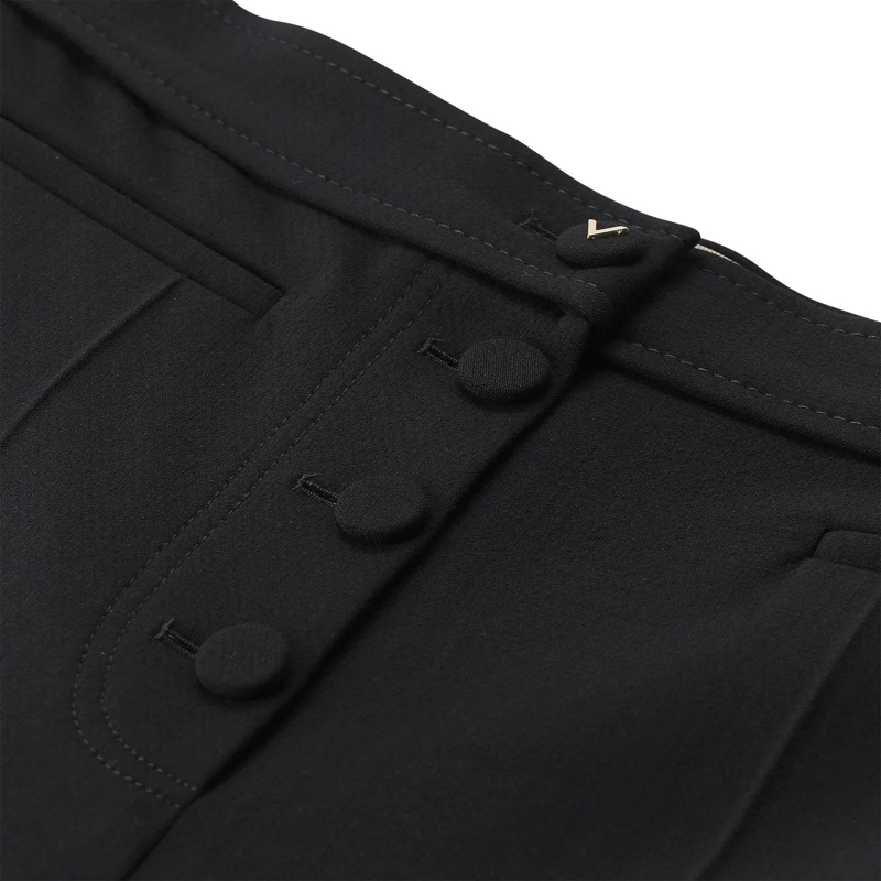 Valentino Garavani Stoffhose Regular-Fit Hose aus Wolle schwarz(Image 4)