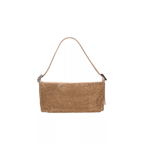 Benedetta Bruzziches Aluminum Mesh Bag Brown Borsetta a tracolla