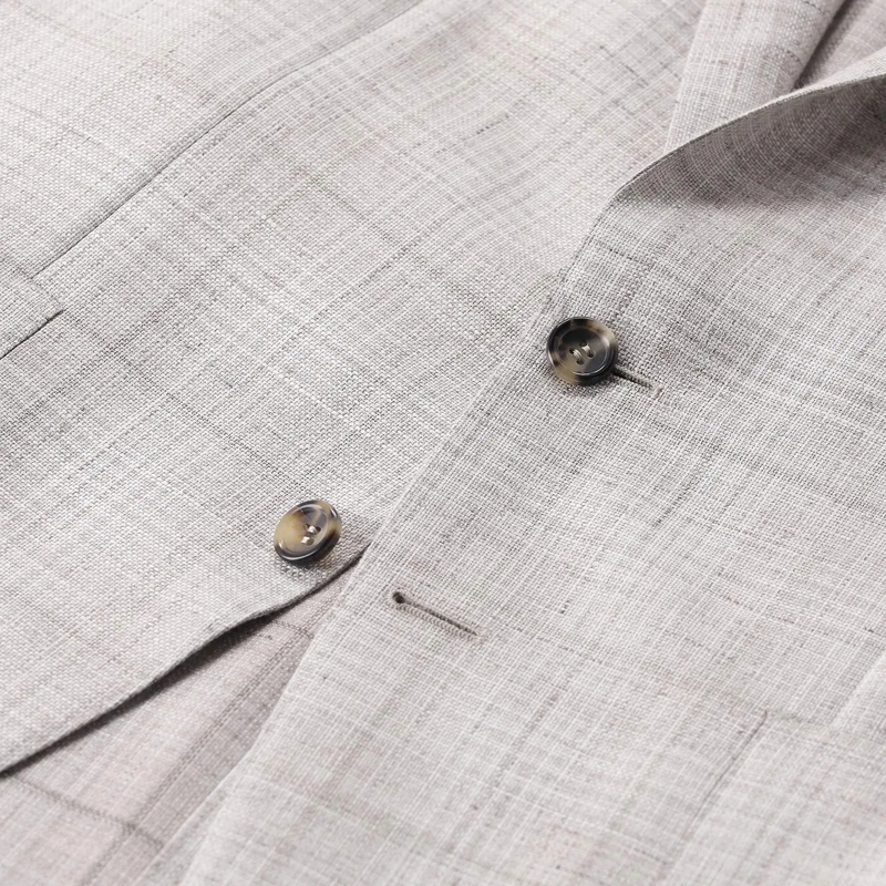 Canali Anzugjacke Kariertes Sakko Kei grau(Image 4)