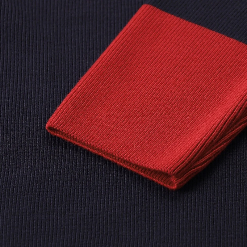 AMI Paris Pullover Troyer aus Merinowolle blau(Image 5)