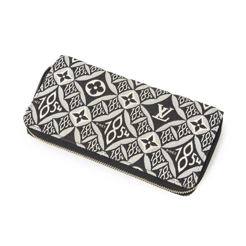 Louis Vuitton Portemonnaie mit Zip-Around-Reißverschluss Zippy Wallet schwarz