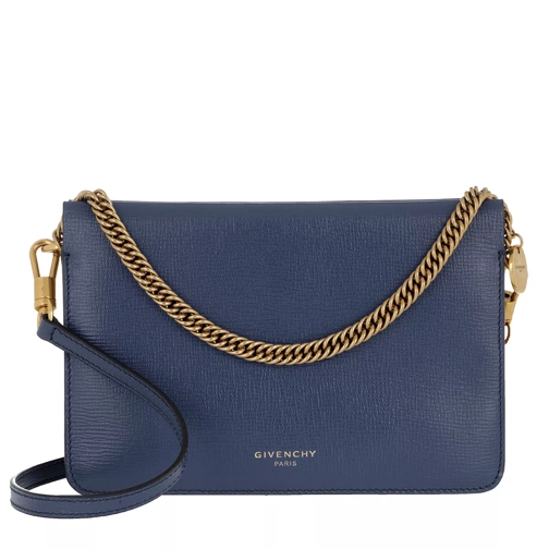 Givenchy Two-Toned Cross3 Bag Leather Blue Beige Crossbody Bag