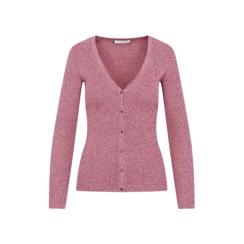 Gabriela Hearst Sayra Blum Blush Multi Cashmere Cardigan Pink 