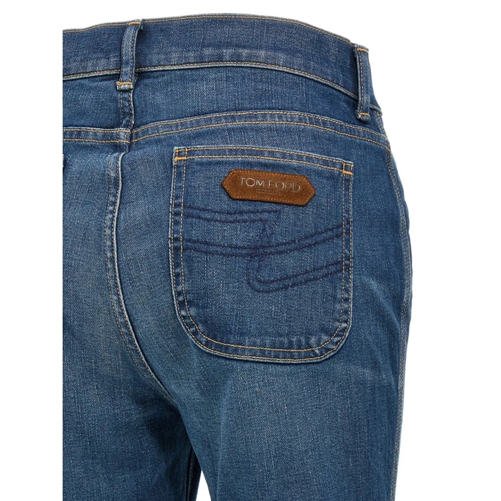 Tom Ford Stone Washed Denim Flare' Jeans Blue | Jeans