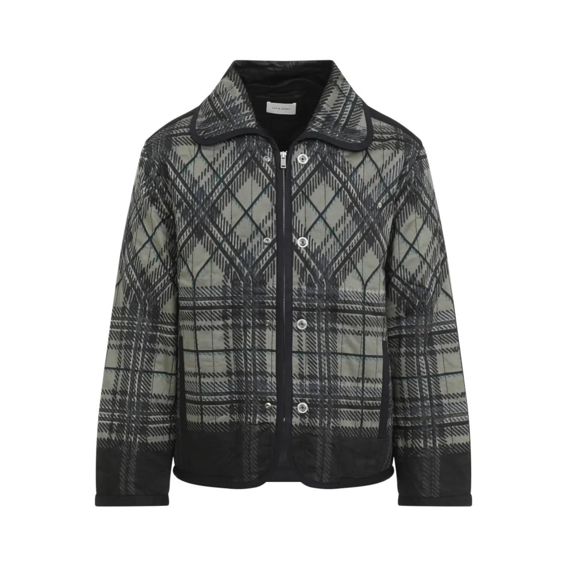 Craig Green - Quilted Plaid Fade Jacket - Größe L - schwarz