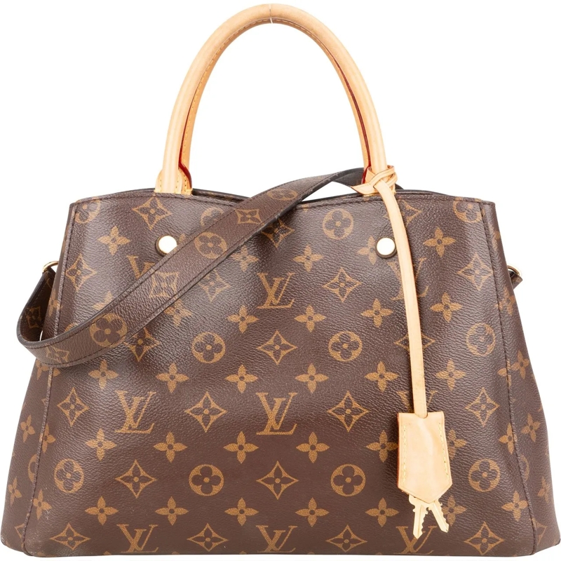 Louis Vuitton Tote Louis Vuitton Canvas Monogram Montaigne MM Handbag braun