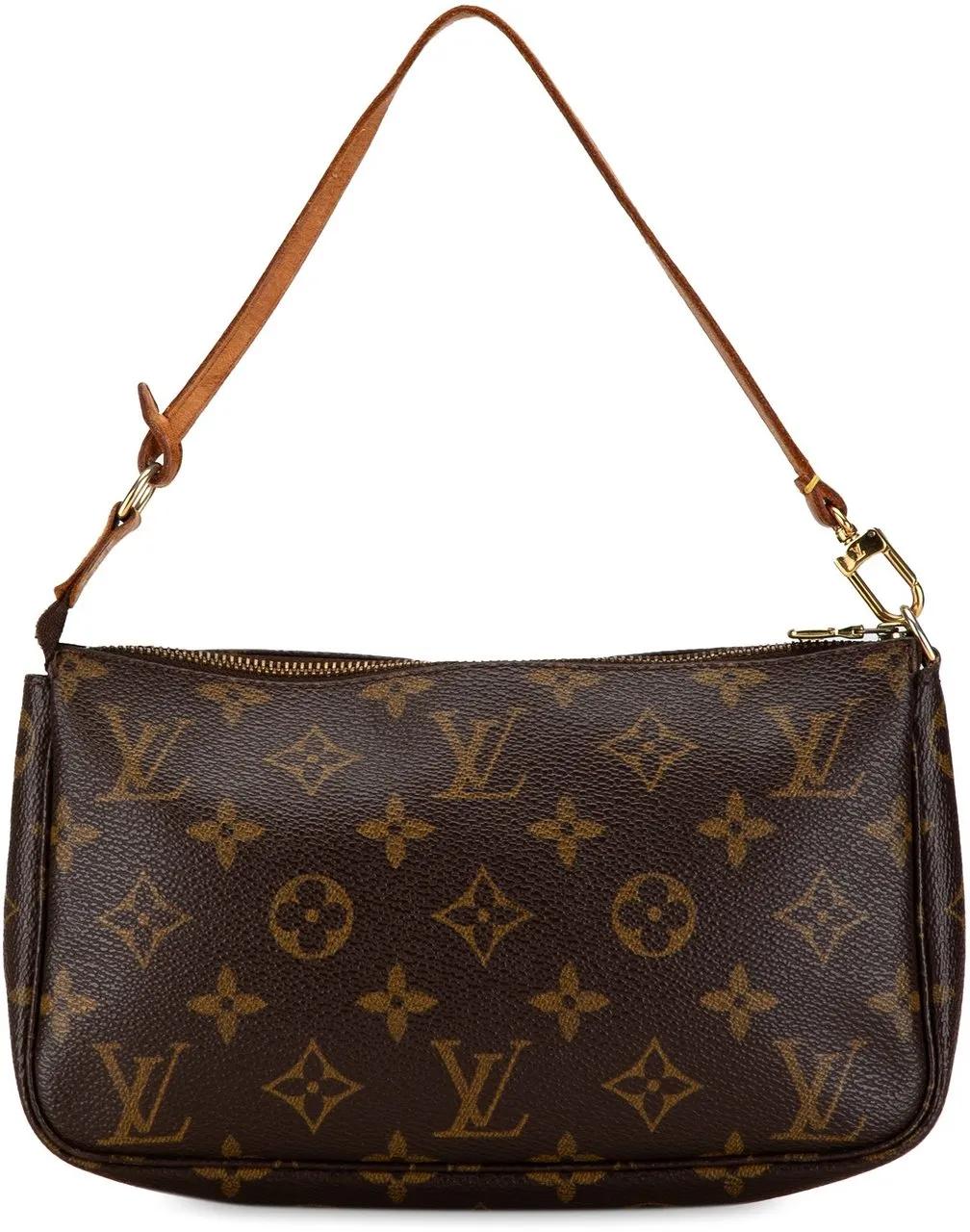 Louis Vuitton Hobo bags 2001 Monogram Pochette Accessoires in bruin