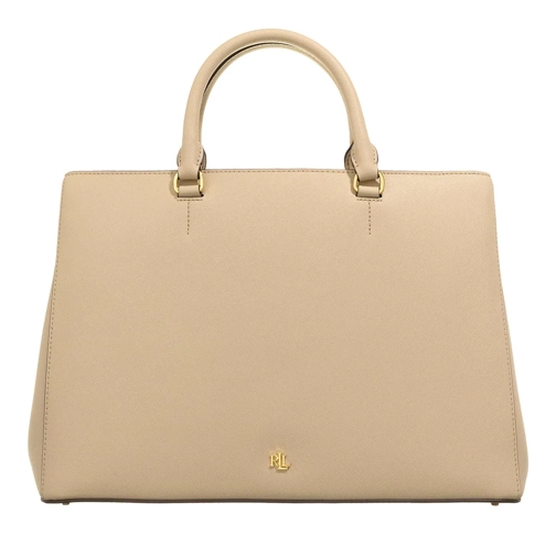 Lauren Ralph Lauren Satchel Hanna 37-Satchel-Large Birch Tan