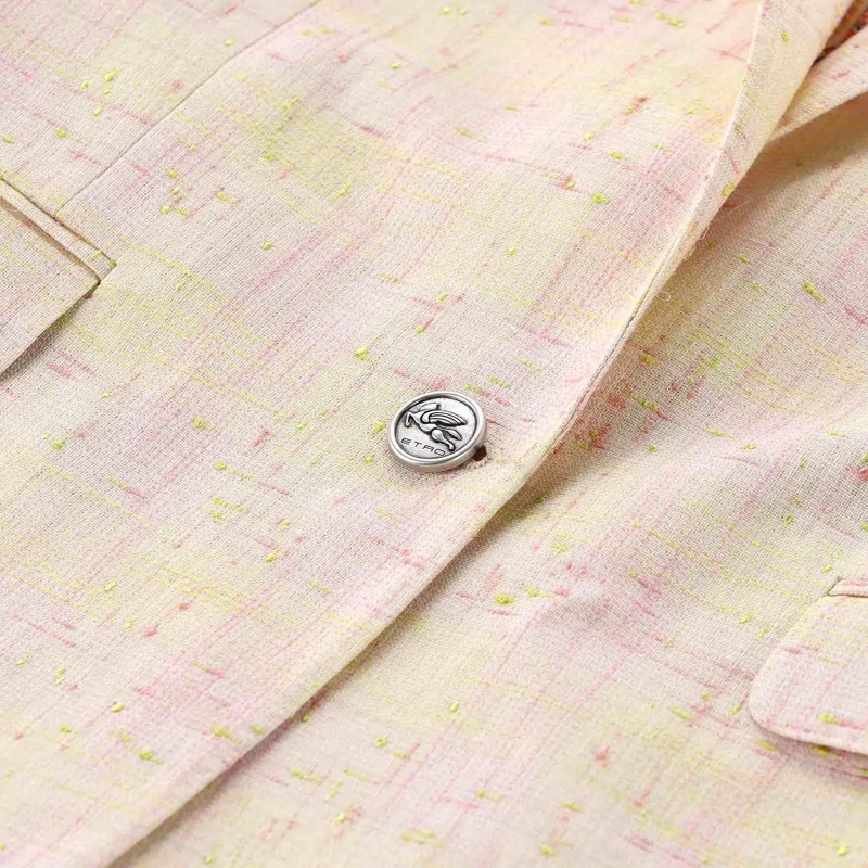 Etro Blazer Blazer aus Tweed pink(Image 3)