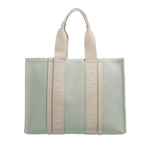 Chloé Shopping Bag Leather Faded Green Boodschappentas
