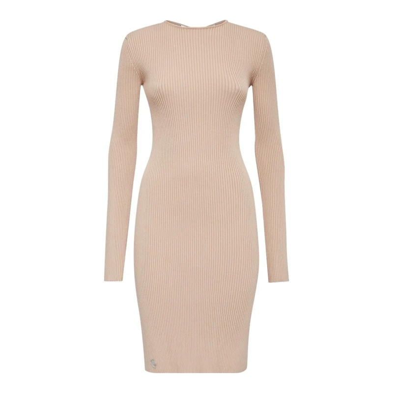 Philipp Plein Strickkleid Strickkleid beige(Image 5)